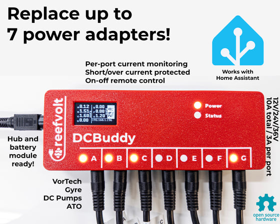 DCBuddy 12V/24V/32V/36V Aquarium Power Center